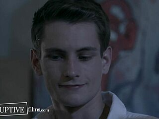 Christian twink's first gay fuck with older man