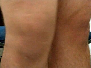 Sexy Crossdresser Shows Off Crossed Legs in Panties