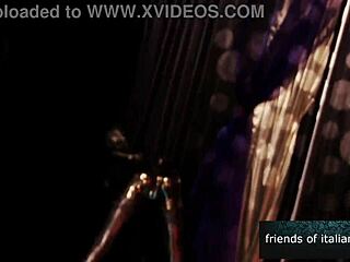 A blonde and slutty brunette fuck guy in threesome