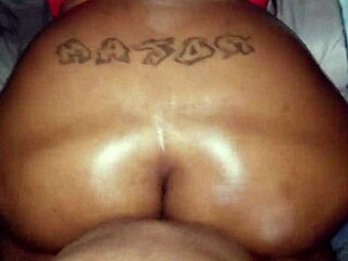 oiled big ass ebony babe gets fucked in sex session!