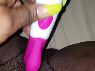 Homemade vibrator play with toy