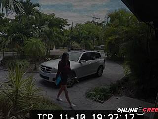 Online dating turns hardcore when she enjoys the rough pornstar encounter.