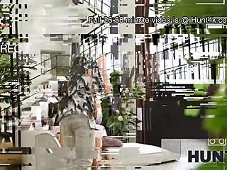 The old european guy watches his blonde wife cheating with tattooed lover in pov