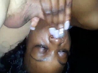 Ebony Wife Does It All With Big Cock