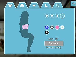 BDSM hentai game ep 5 tied up rough in public! 😳