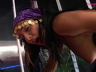 My girlfriend rides my cock in cowgirl, then I fuck her ebony mouth