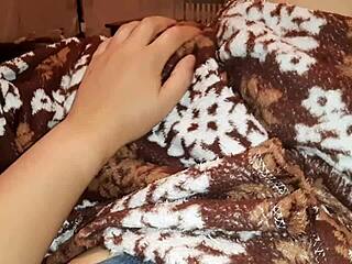 My Shy Stepsister Bangs Hard Under the Covers