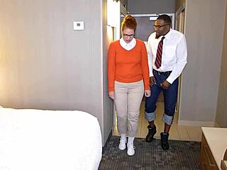 Hard Stallion Rome Major Bangs Naughty Nerd Ginger Reigh Over Desk.