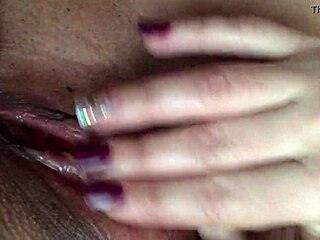 wife gets fingered hard while masturbating