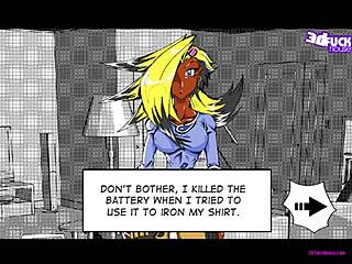 i-i fucked the futanari ladyboy's monster cock in the threesome game