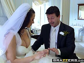 Brazzers showcases Simony Diamond's big butt on wedding day with Danny D