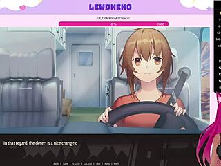 vtuber lewdneko gets naughty in highway blossoms game part 1 😈