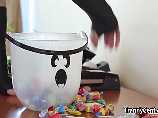 omg, treated guys with tranny fun on halloween, so wilddd!