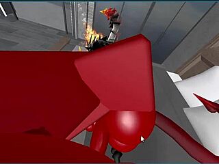 wow, demon slams hot rich femboy with wild creampie action!