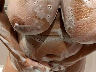 hey stepbrother, check my tits in the shower. let me stroke your hard cock now.