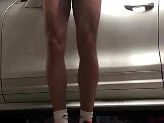 i spied on the gym workout in the garage