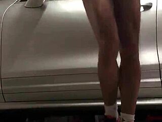 i spied on the gym workout in the garage