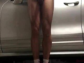 i spied on the gym workout in the garage