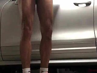 i spied on the gym workout in the garage