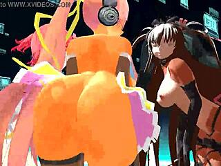 Four girls sing and undress in this anime