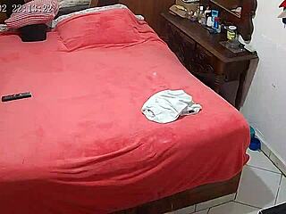 wife gets hairy and raunchy on webcam when husband leaves for work