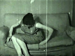 Retro Striptease Reveals Hairy Vintage Beaver