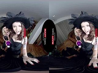 Bitchy Halloween Witches Ride, Blow, and DOGGYSTYLE in Group SEX