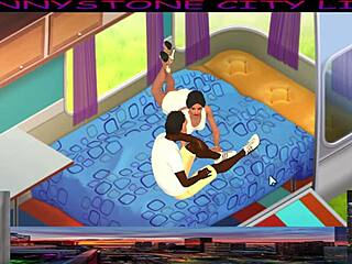 Jonnystone meets latina model in 3d cartoon