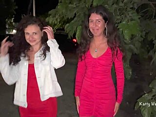 Two Girls Soaking Wet in Public Car Pissing Frenzy!