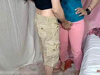 Canada Residing Long Black Hair Stepbrother Dance With Desi Stepsister Sara Very Hot Dance Mujra