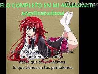 Anime Hentai Trailer with Rias Gremory Giving Jerk Off Instructions. Study Buddy Guides Your Hand!