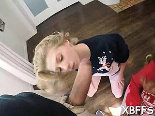 teen group dives into wild oral games and rough action