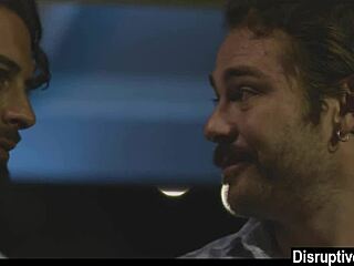 Gay couple engages in rough bareback sex post-dinner