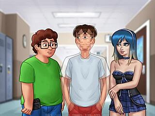 Complete Gameplay - Summertime Saga Part 32 with Cute Fingering Action