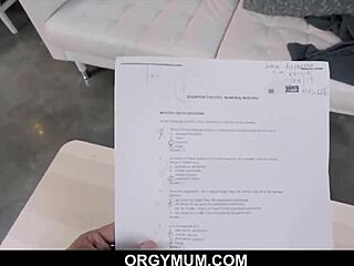 Damn, stepson pounds stepmom’s juicy milf pussy from behind hard!