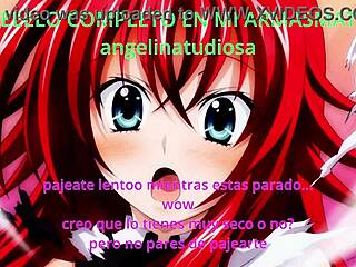 Anime Hentai Trailer with Rias Gremory Giving Jerk Off Instructions. Study Buddy Guides Your Hand!