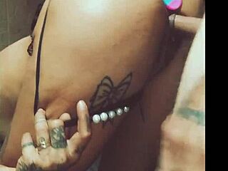 Handcuffed woman gets ass slapped and worshiped in crazy tattooed hardcore sex