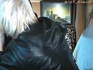 Mature Beauty Aimee Licks Husband's Ass For Private Show!