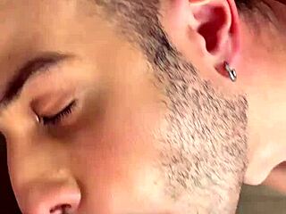 I spotted that big-ass guy on the sofa and made him suck my monster cock hard