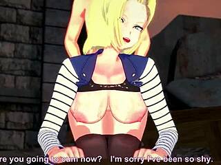 Android 18 Sucking and Fucked in Various POV Positions Dragon Ball Z