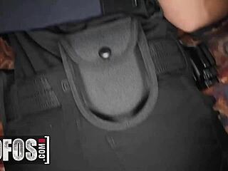 Officer Whitney Rides Jmac's Big Cock Fast Until Cum