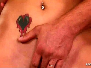 Regina Ice with big natural tits enjoys rough anal double penetration in MMF threesome