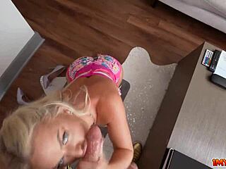 barbie blonde slimthick vic flaunts dangerous curves before kneeling for action