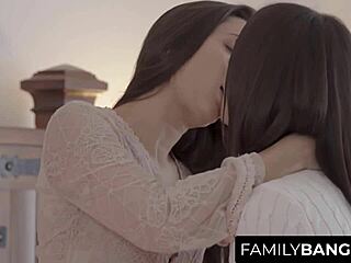 Stepsisters Emily Willis Georgia Jones Kiss Passionately