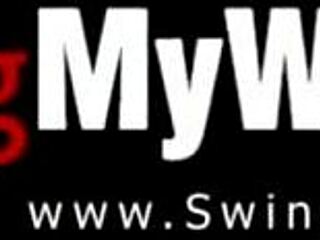 ebony wifey getting her ass banged by white cock in this swingers wedding scene