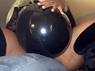 Balloon Fetish Babe Dominates with Big Ass