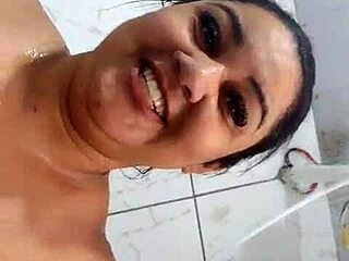 Wow! Mary Butterfly, Married Slut, Teases in Shower for All