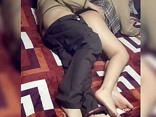 Mexican student with long hair gets cum on ass after class 😏