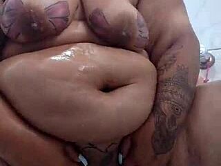 Wow! Mary Butterfly, Married Slut, Teases in Shower for All