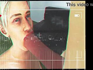 cybil bennett casually sucking on a massive cock in 3d porn